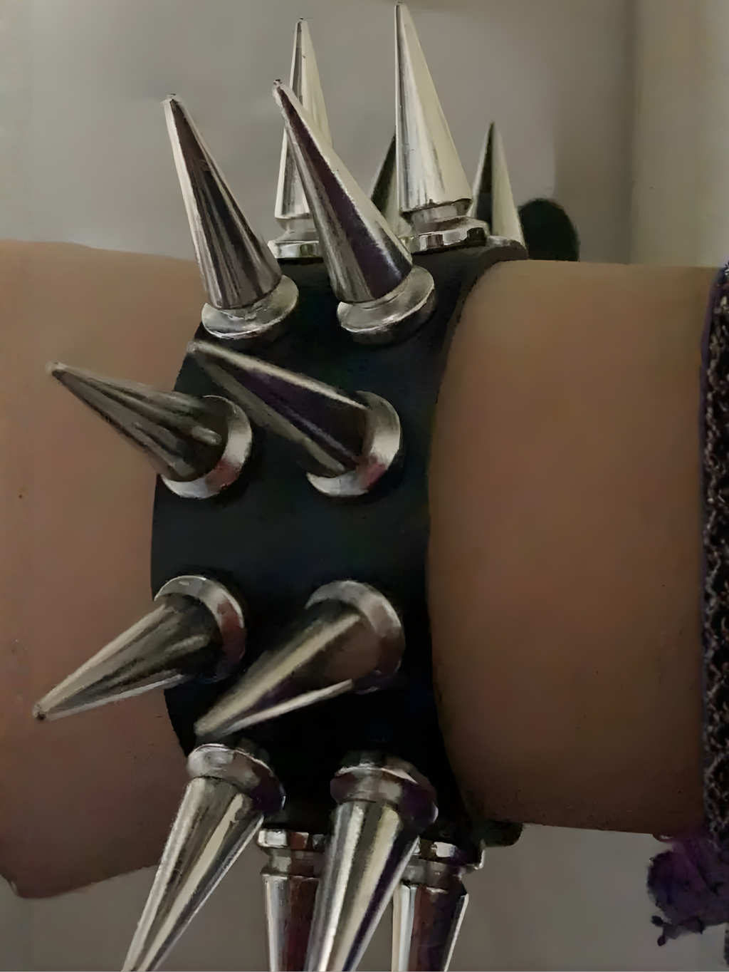 Double Row Spiked Bracelet