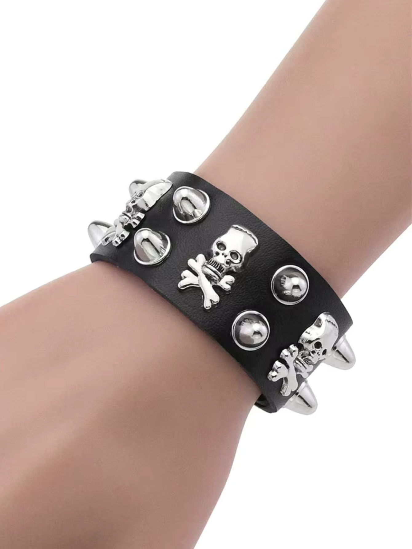 Skull Spiked Bracelet