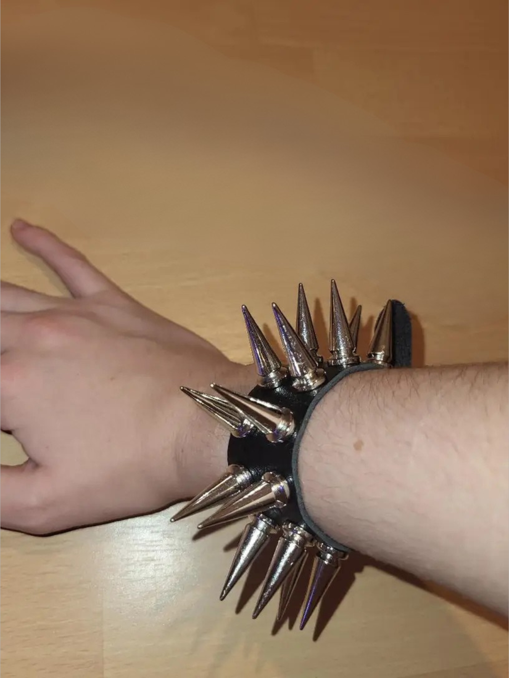 Double Row Spiked Bracelet