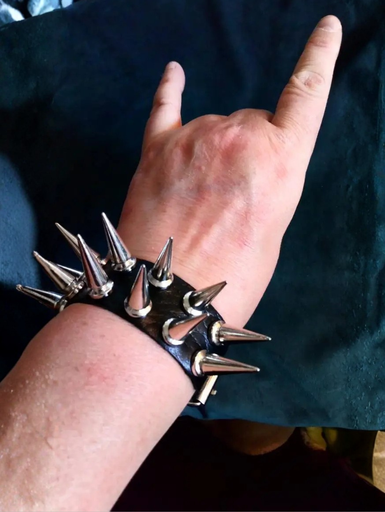 Double Row Spiked Bracelet
