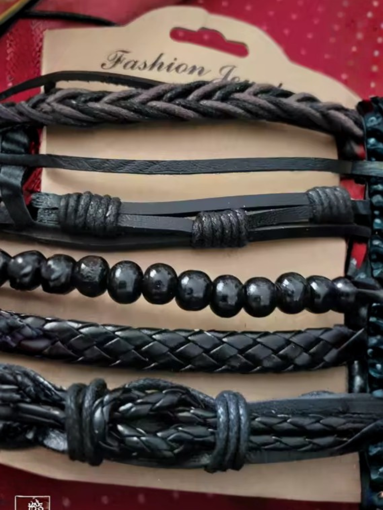 Black Brown Bracelet Set