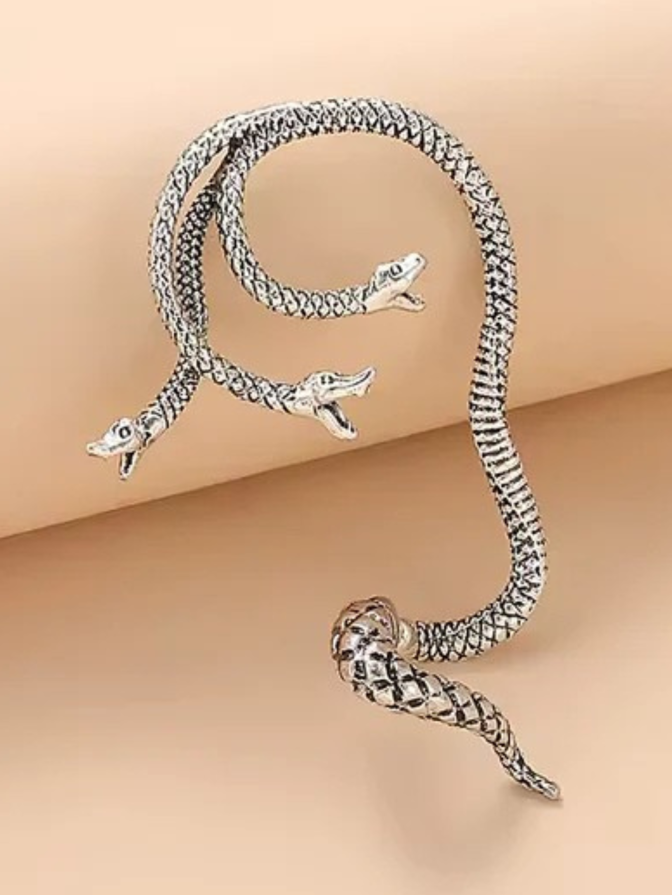 Medusa Snakes Earrings Cuff Wrap