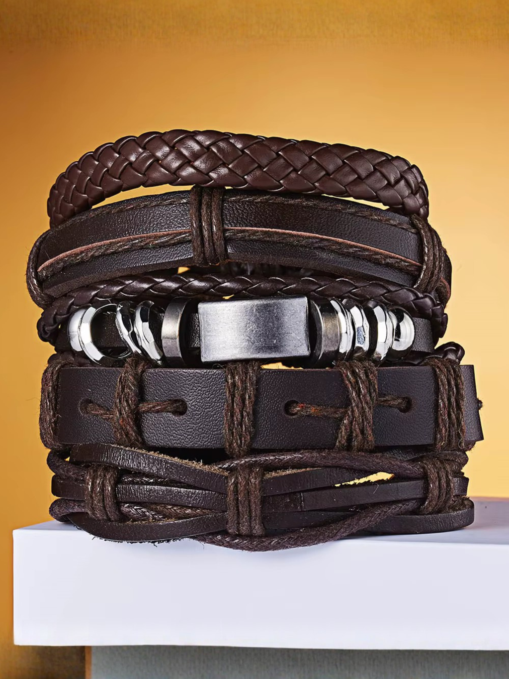 Brown Bracelet Set