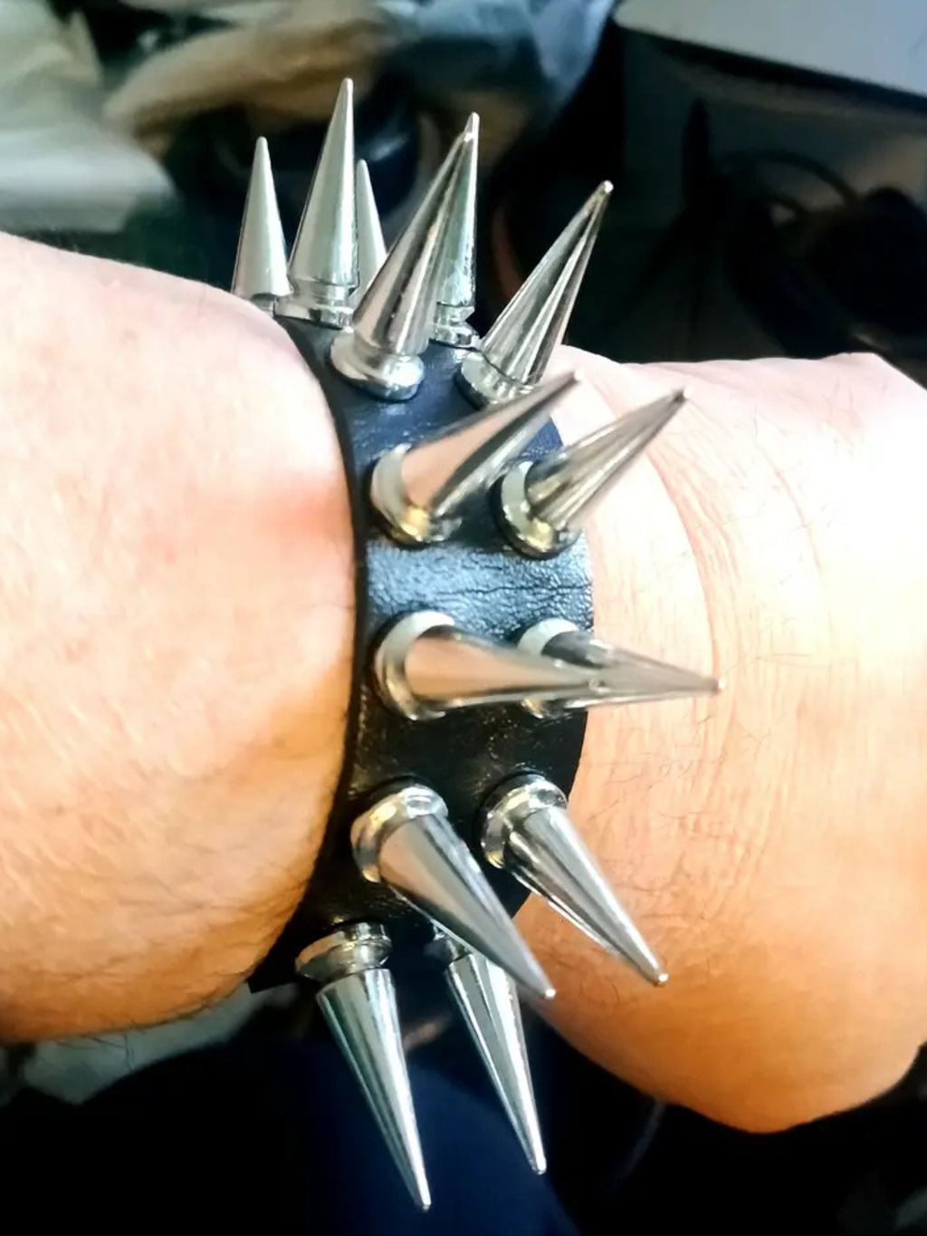 Double Row Spiked Bracelet