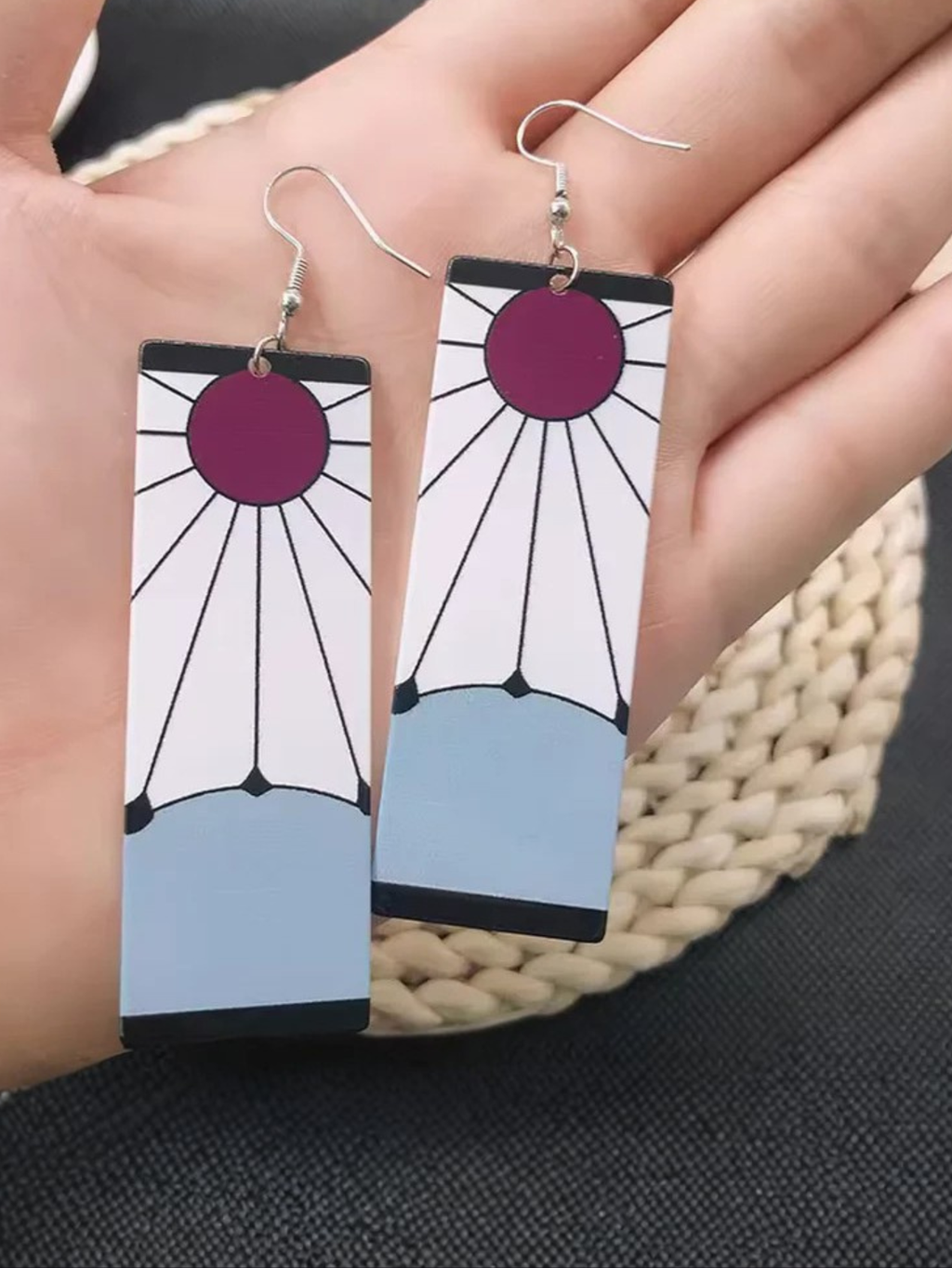 Demon Slayer Earrings Anime Cosplay