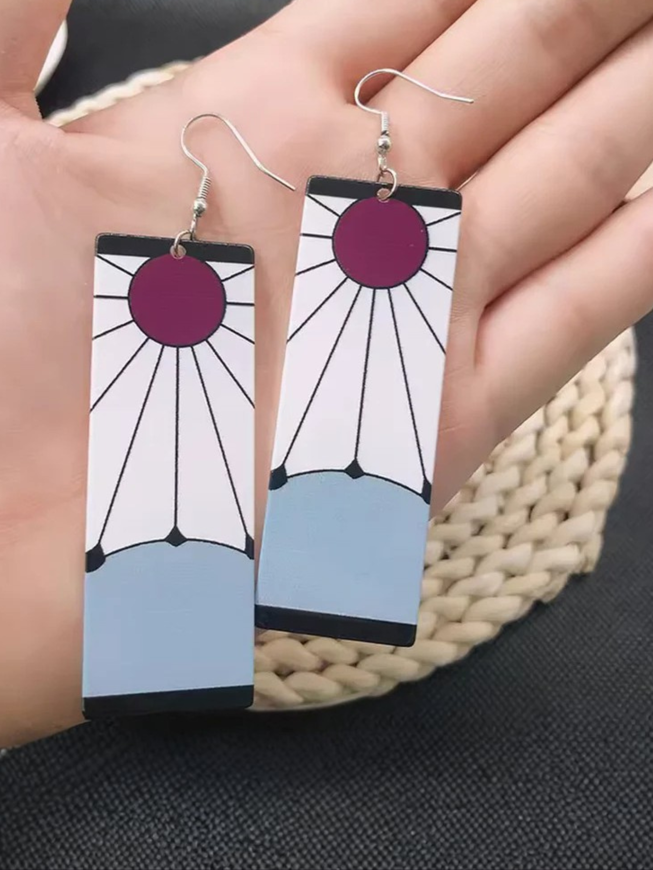 Demon Slayer Earrings Anime Cosplay