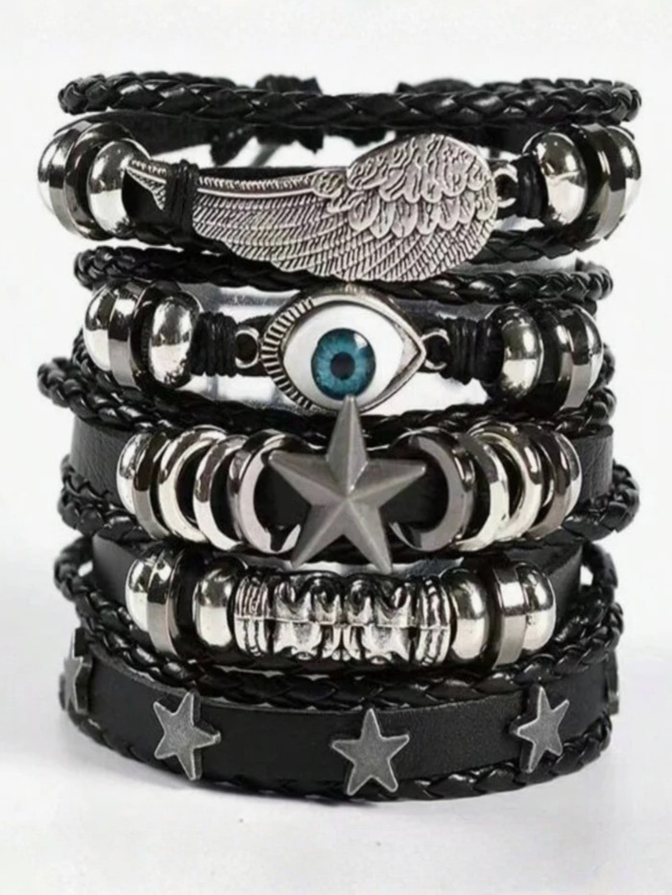 Eye Goth Bracelet Set