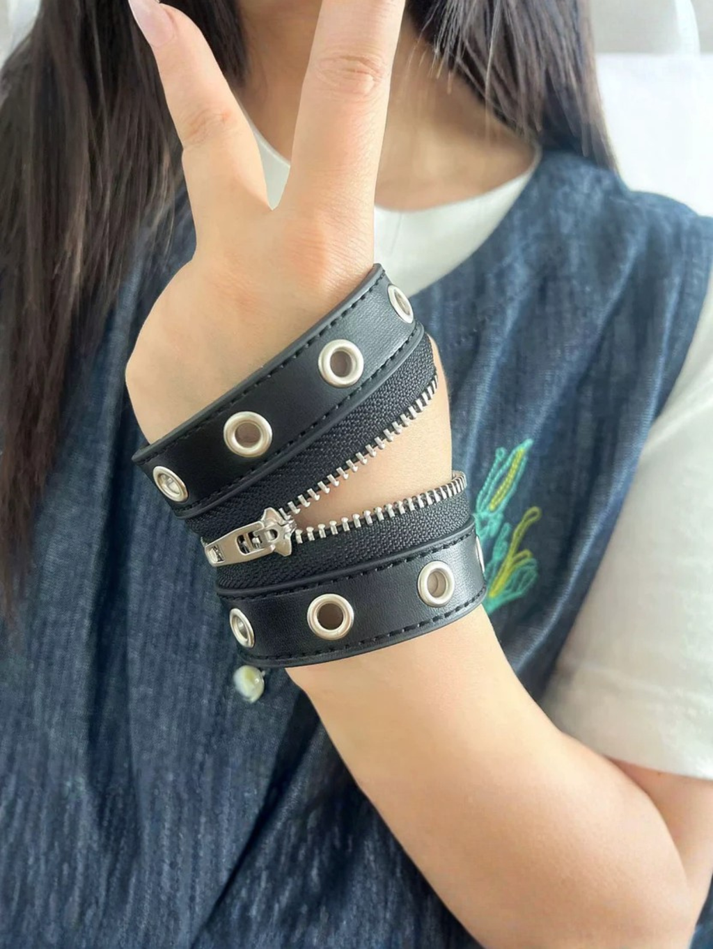 Zipper Punk Bracelet