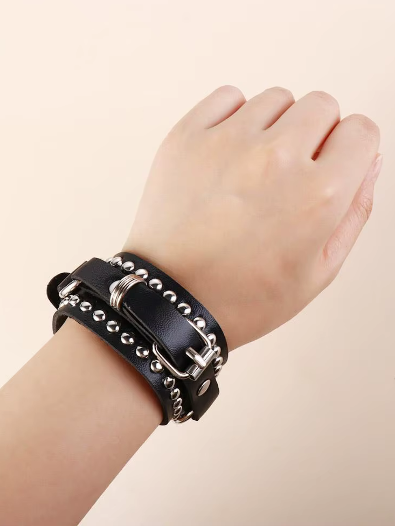 Punk Cuff Bracelet Retro Rock Wristband