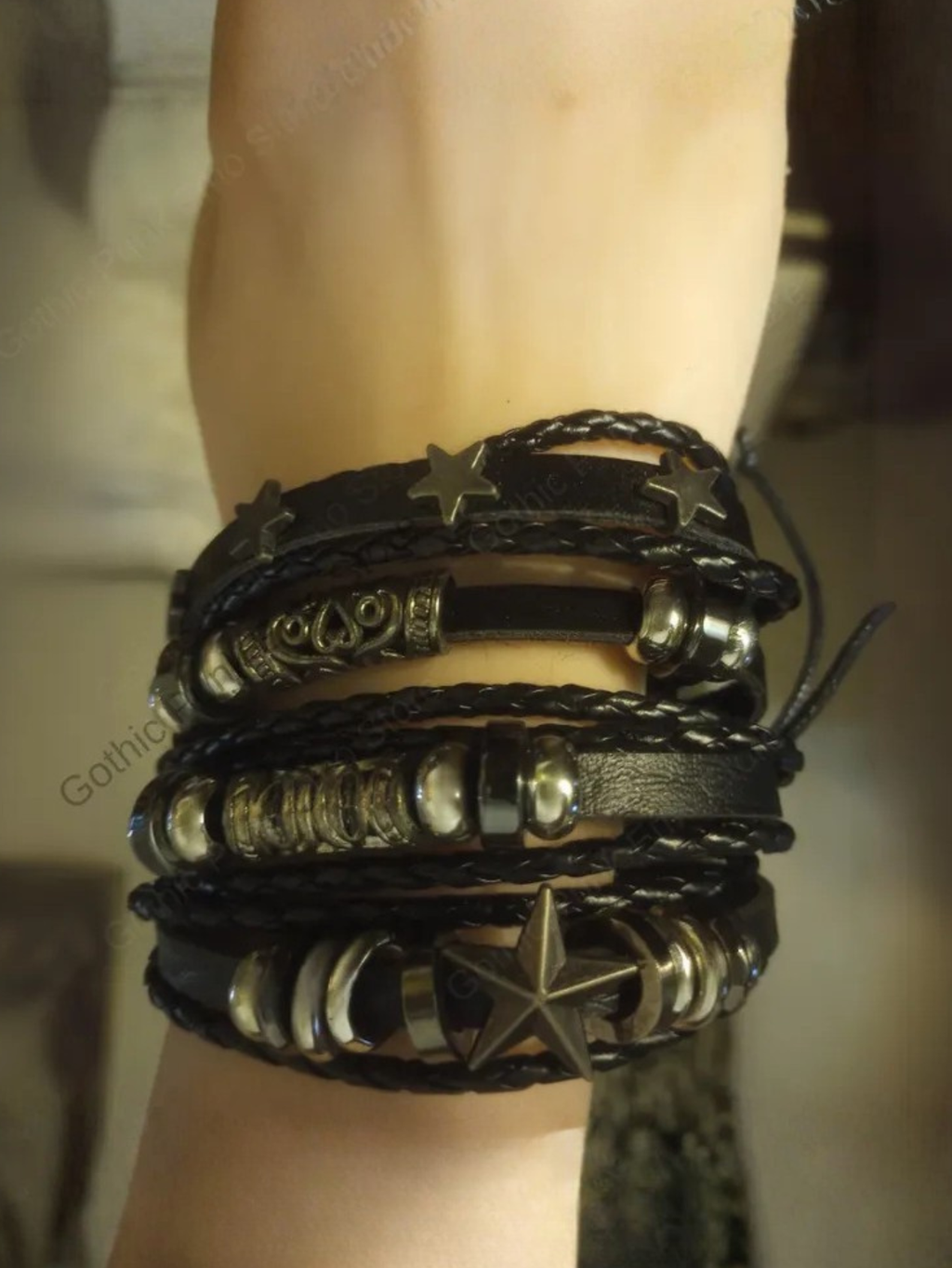 Star Astrology Emo Bracelet Rock Star