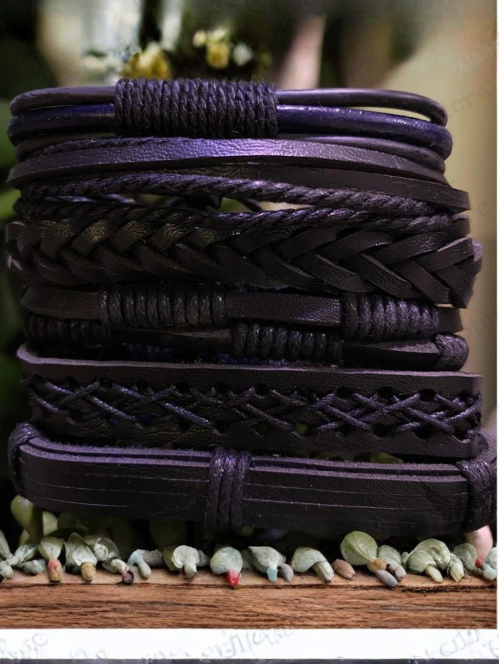 Black Navy-Blue Bracelet Set