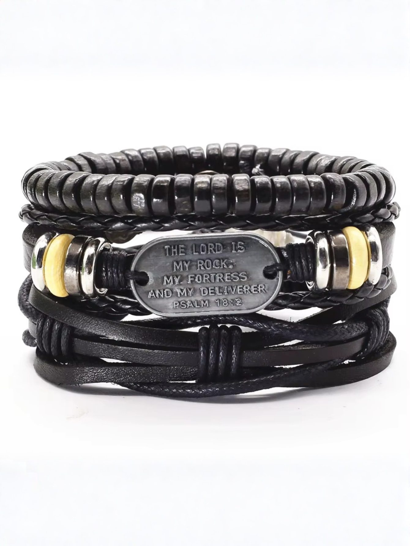 Cross Bible Bracelets 3pc Isaiah 54:17