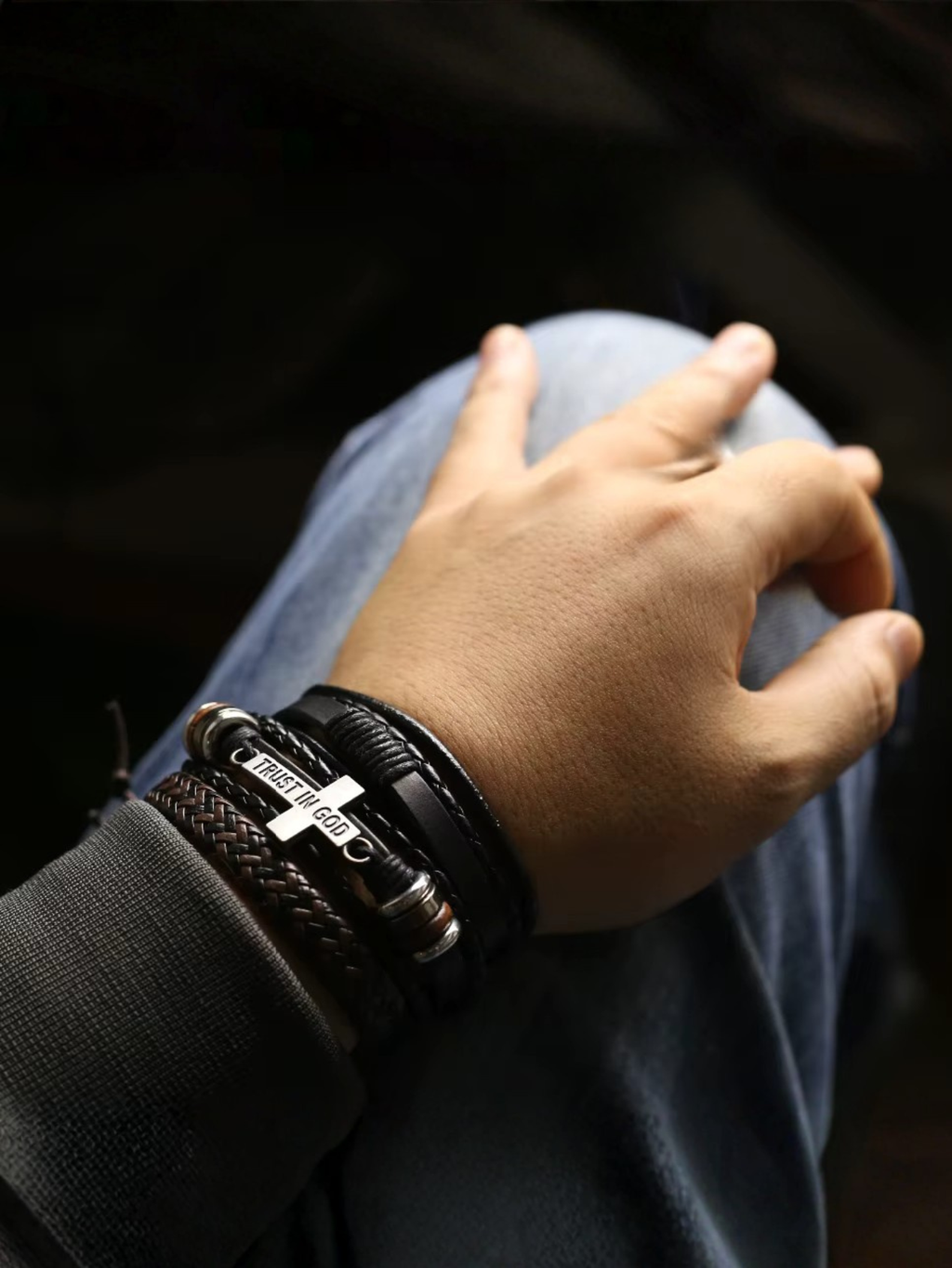 Cross Bible Bracelets 3pc Isaiah 54:17