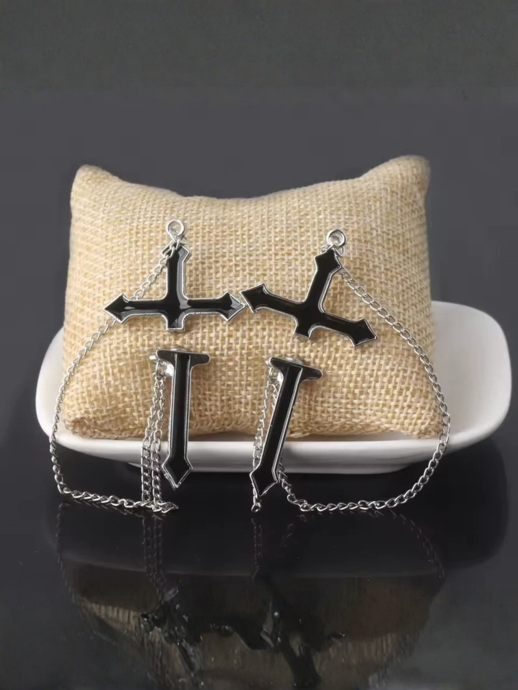 Cross Gothic Punk Earrings
