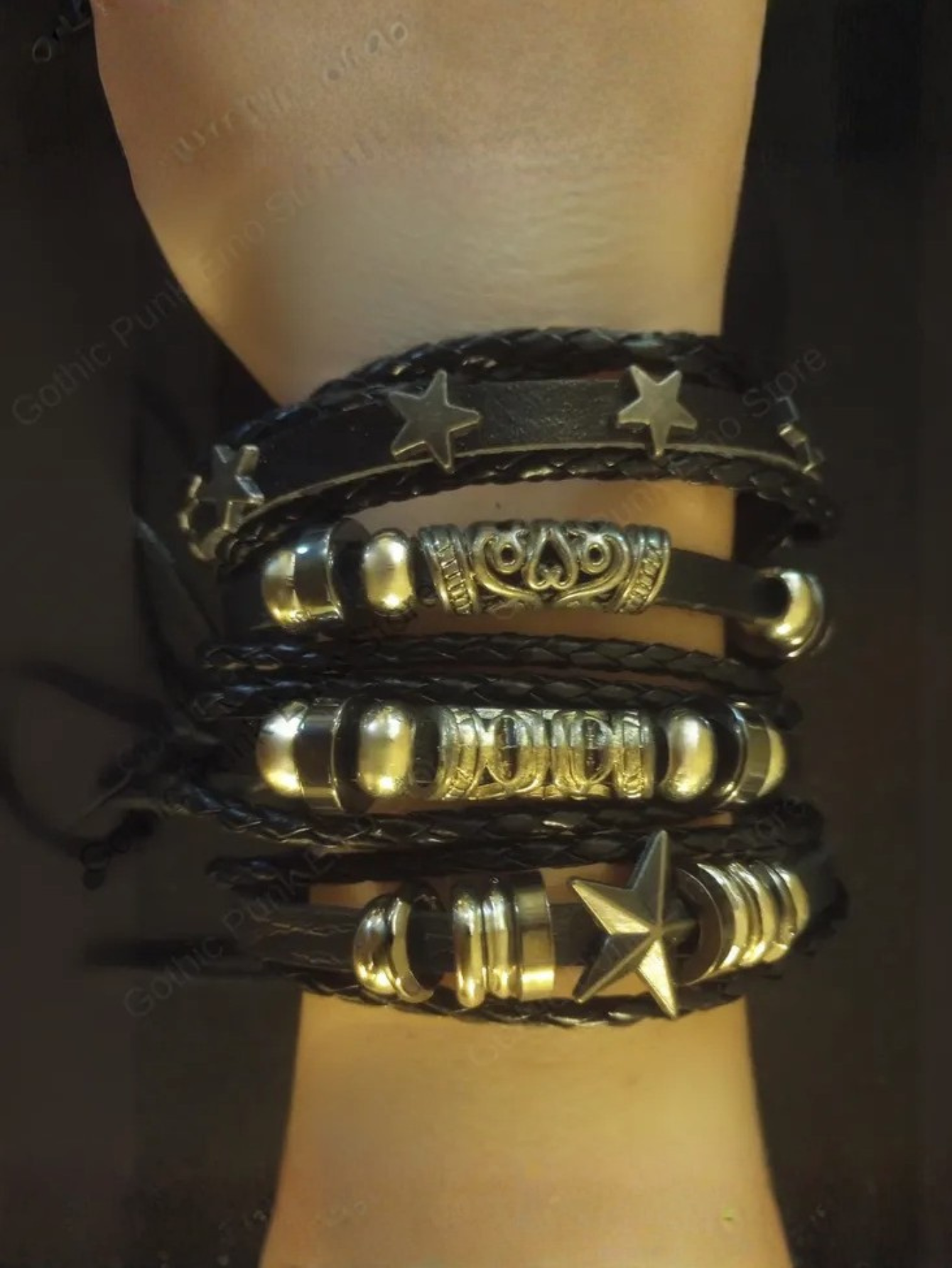 Star Astrology Emo Bracelet Rock Star