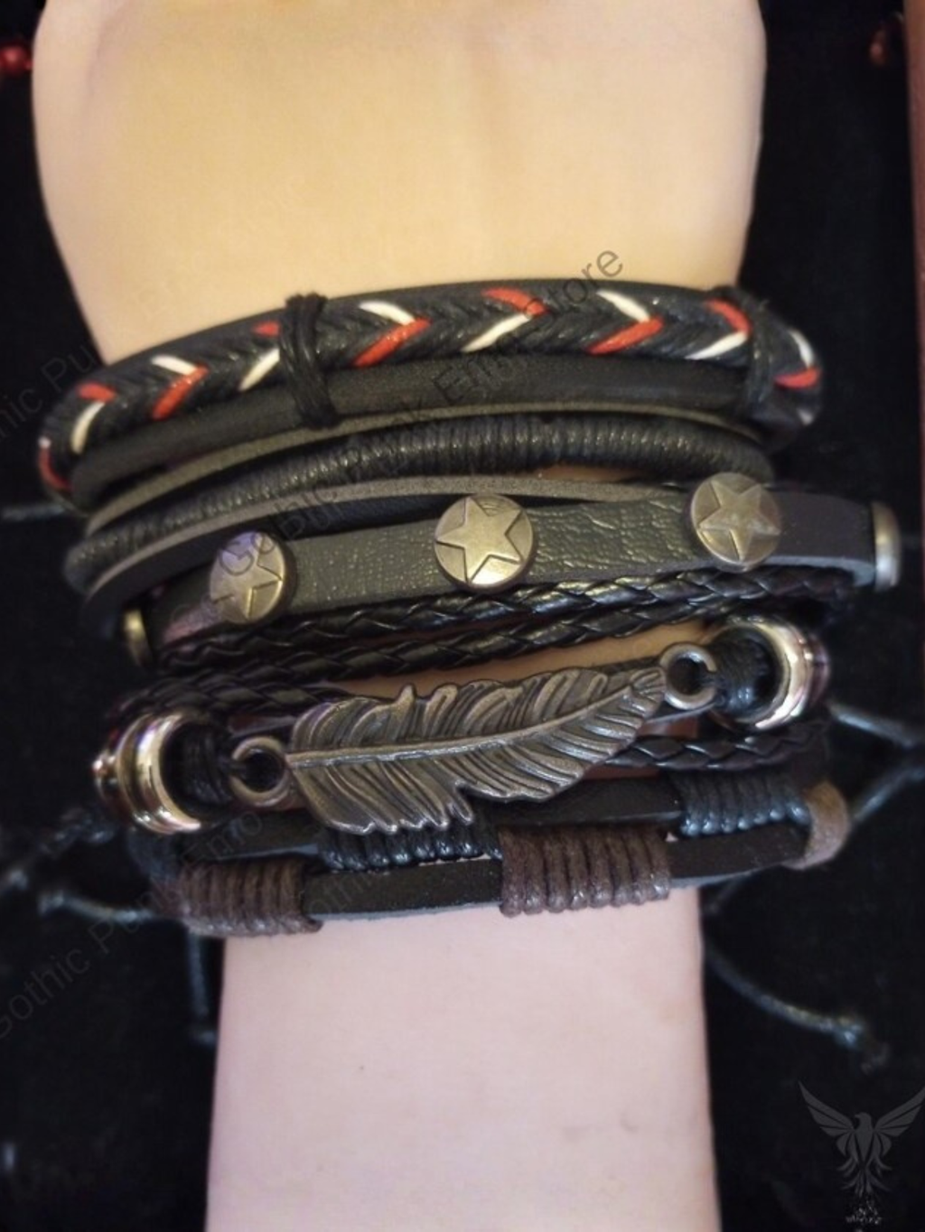 Leaf Star Emo Bracelet Set