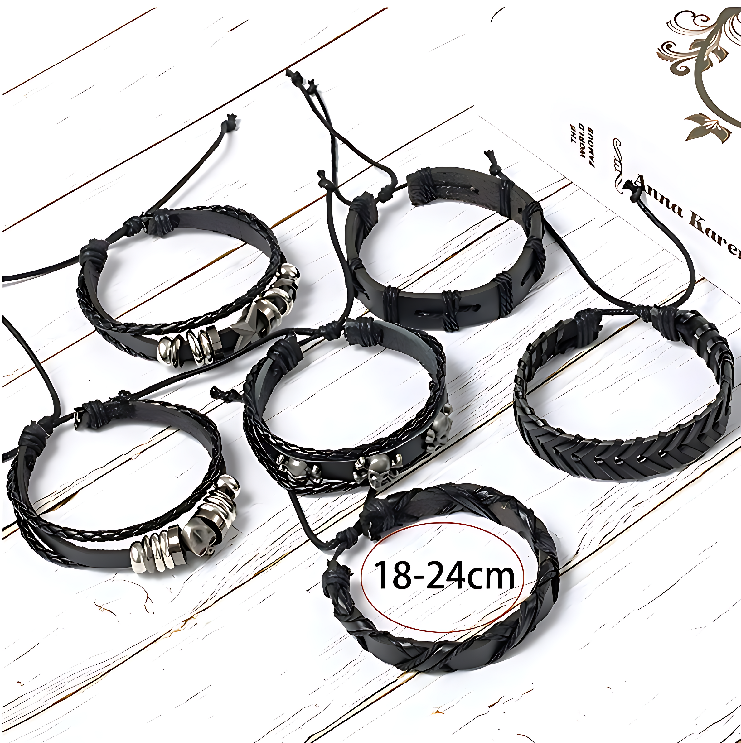 Spiked Punk Bracelet Set