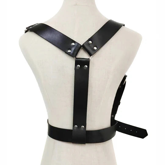 Vegan Leather Suspenders